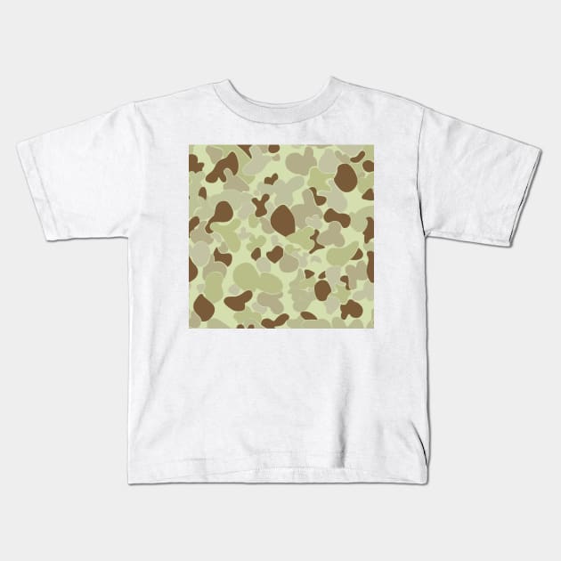 Australian Desert Camouflage Kids T-Shirt by Toby Wilkinson